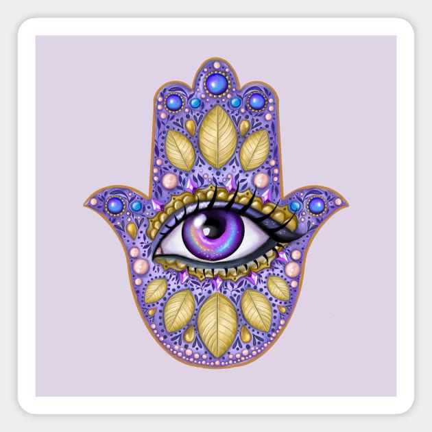 Fancy hamsa Magnet by vita95gelman